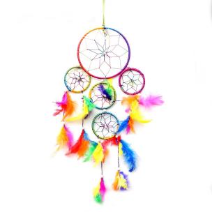 Avika 5 Elements Multi Color Dream Catcher for Vastu & Reiki