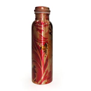 Alokik Leak Proof Red Wine Copper Bottles for Water 1 Litre Bottle for Travelling  (Pack of 1 Pc.)