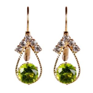 18 kt Gold Plated Swaroski Beautiful Earring