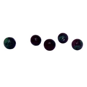 Avika Heat Processed Faceted Ruby Zoisite Beads 8 mm