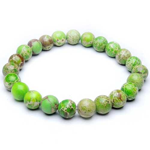 Avika Natural Gaspeite 8 mm Bead Bracelet