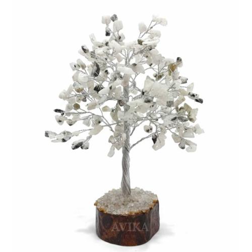 Avika Rainbow Moonstone Crystal Tree for Home Décor | Energy Tree Showpiece