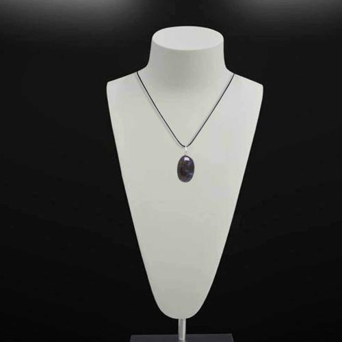 Avika Natural Moss Agate Oval Pendant Art-2