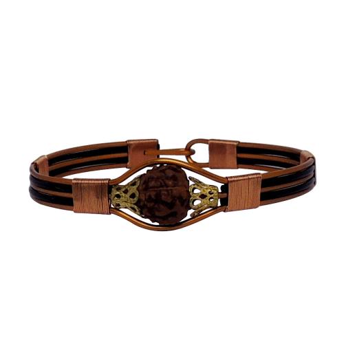 Avika Asthdatu Bracelet with Rudraksha for Wealth & Prosperity Size 3