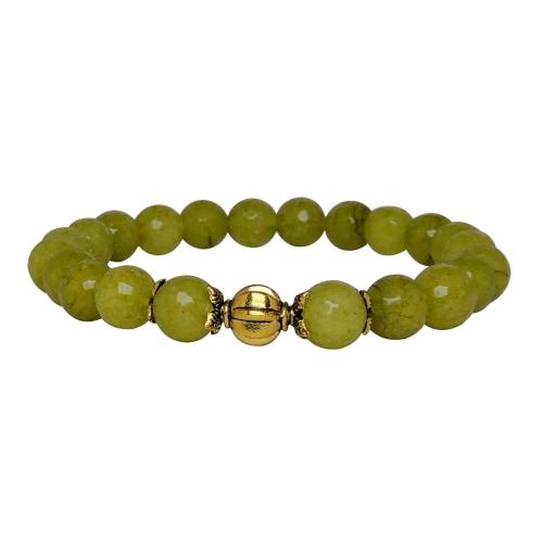 Avika Heat Processed Vesuvianite 8 mm Bead Bracelet Designer 2