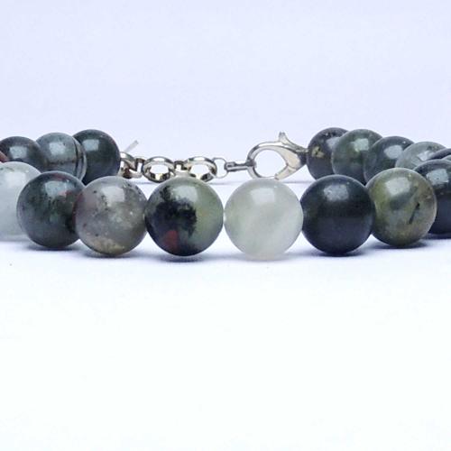 Avika Natural Conglomerate 8 mm Beads Bracelet with Hook (Pack of 1Pc)